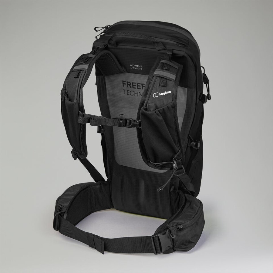 las mujeres remoto de caminata f23 mochila - negro berghaus