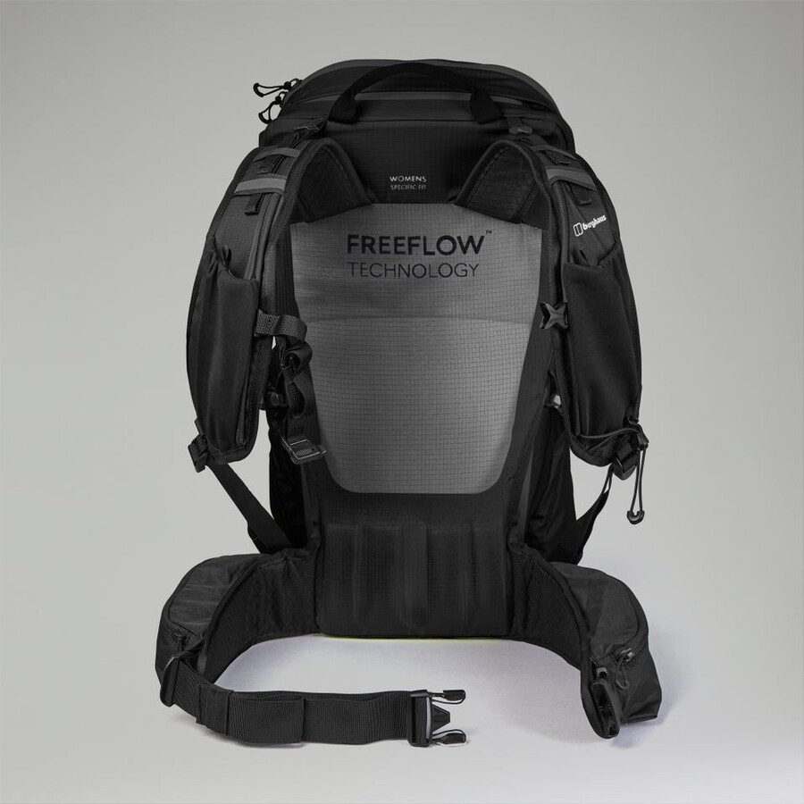 las mujeres remoto de caminata f23 mochila - negro berghaus