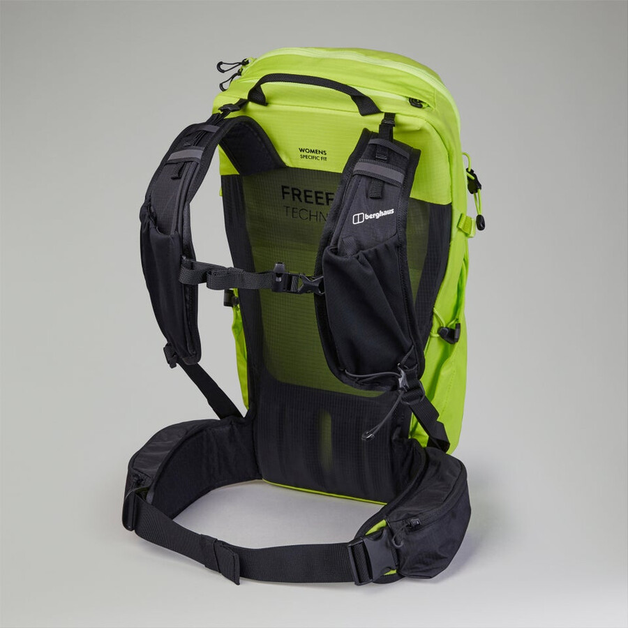 las mujeres remoto de caminata f23 mochila - amarillo berghaus