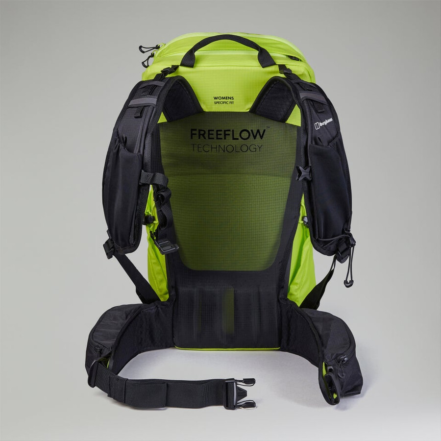 las mujeres remoto de caminata f23 mochila - amarillo berghaus