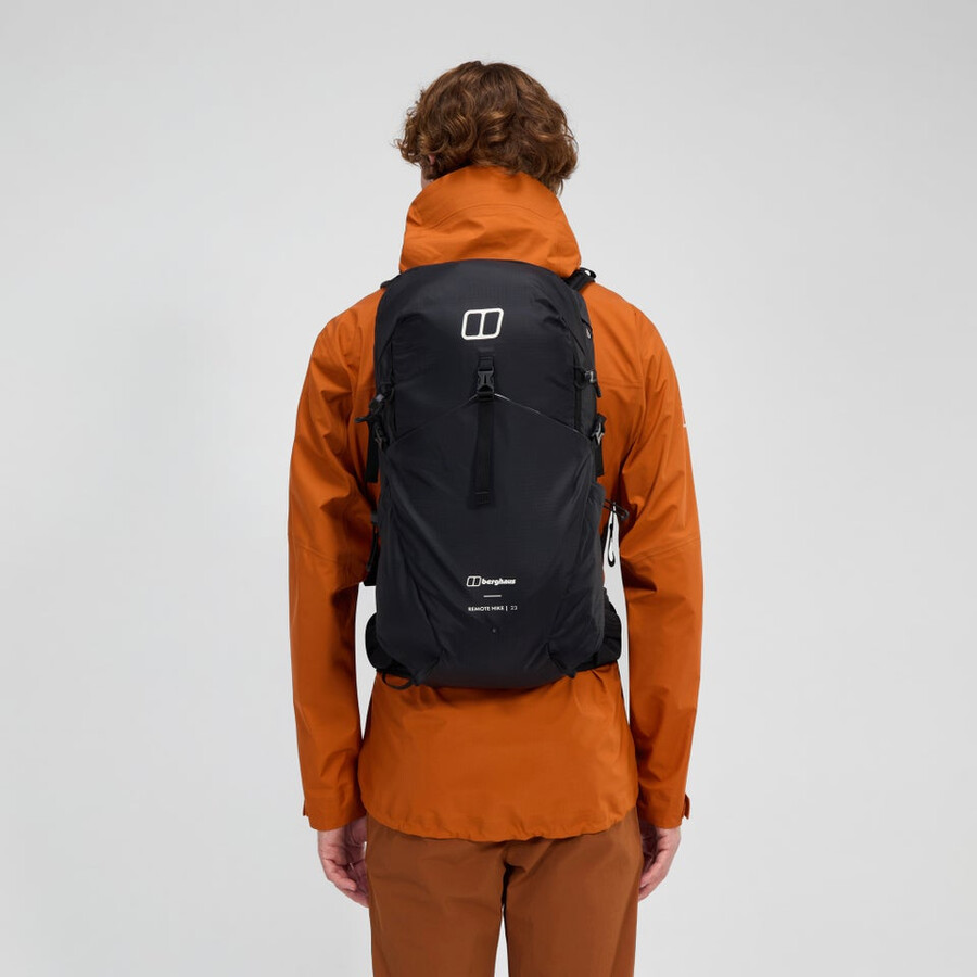 los hombres de la remota caminata m23 mochila - negro berghaus