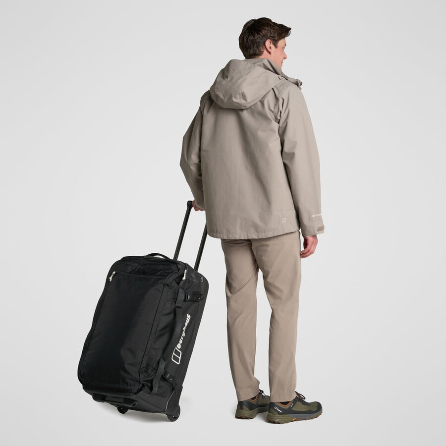unisex xodus 100l de ruedas de la bolsa - negro berghaus