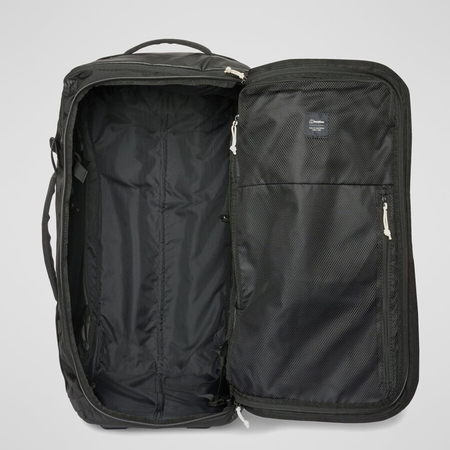 unisex xodus 100l de ruedas de la bolsa - negro berghaus