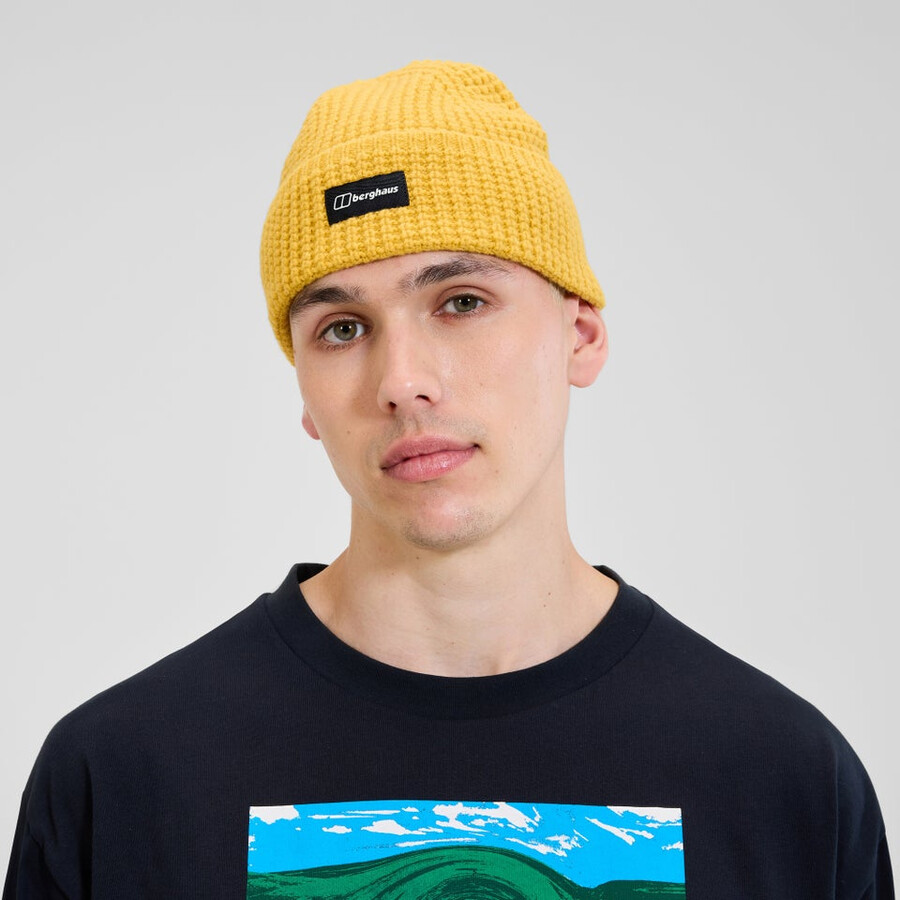 unisex 1997 lana gorro amarillo berghaus