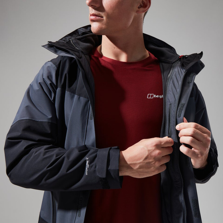 los hombres de arran géminis 3in1 de chaqueta gris oscuronegro berghaus