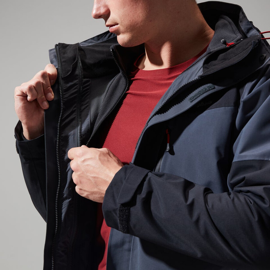 los hombres de arran géminis 3in1 de chaqueta gris oscuronegro berghaus