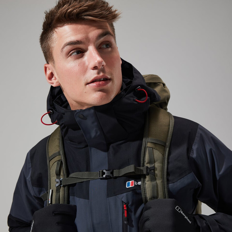 los hombres de arran géminis 3in1 de chaqueta gris oscuronegro berghaus