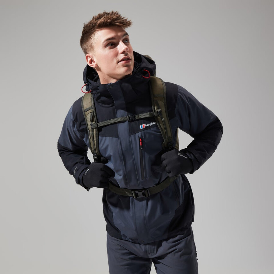 los hombres de arran géminis 3in1 de chaqueta gris oscuronegro berghaus