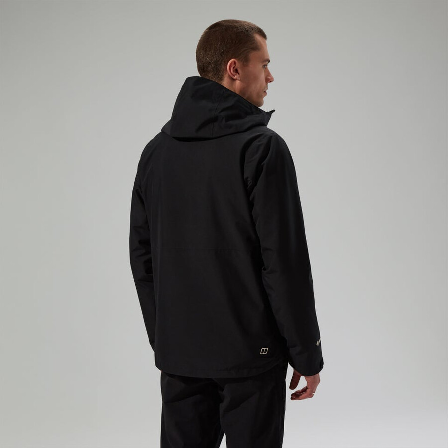 los hombres bramblfell géminis impermeable de gore-tex 3 en 1 chaqueta - negro berghaus