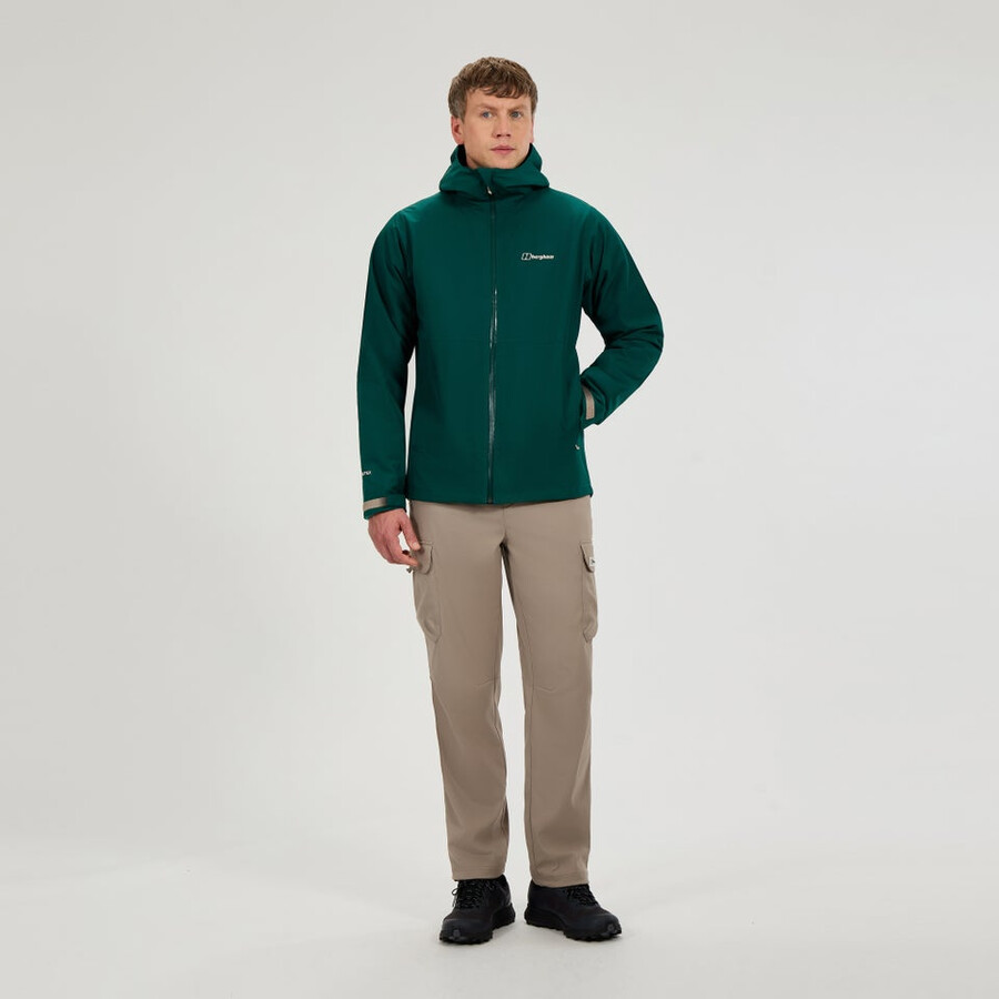 los hombres bramblfell géminis impermeable de gore-tex 3 en 1 chaqueta - verde berghaus