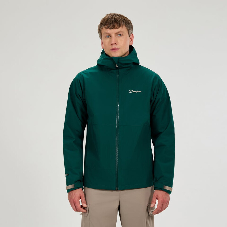 los hombres bramblfell géminis impermeable de gore-tex 3 en 1 chaqueta - verde berghaus