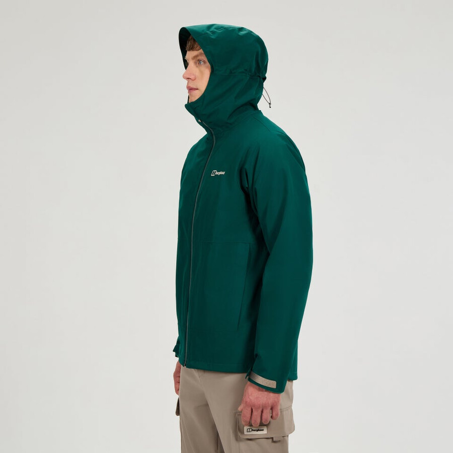 los hombres bramblfell géminis impermeable de gore-tex 3 en 1 chaqueta - verde berghaus