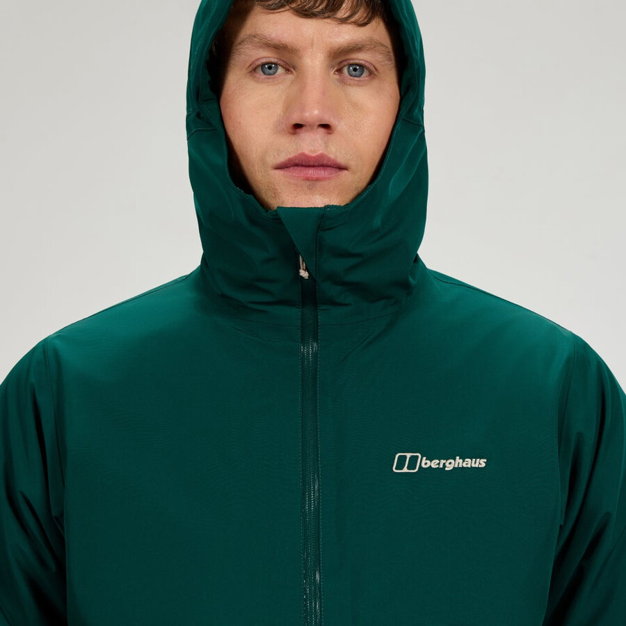 los hombres bramblfell géminis impermeable de gore-tex 3 en 1 chaqueta - verde berghaus