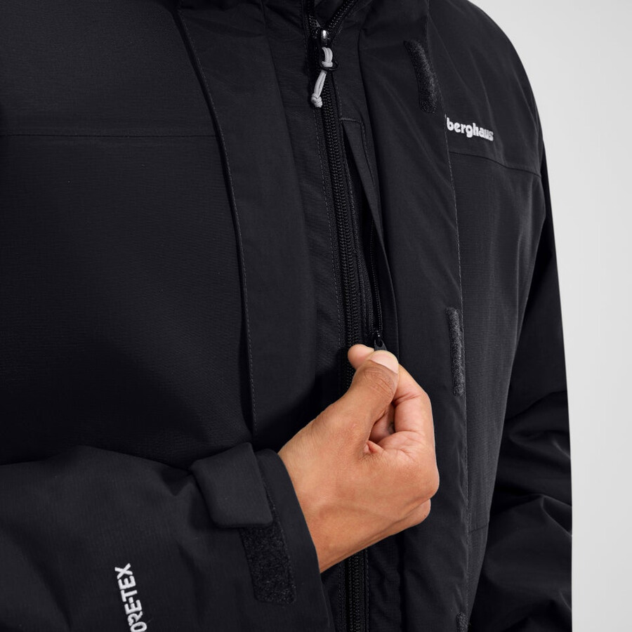 los hombres del escalador 2.0 géminis gore-tex 3 en 1 chaqueta - negrogris berghaus