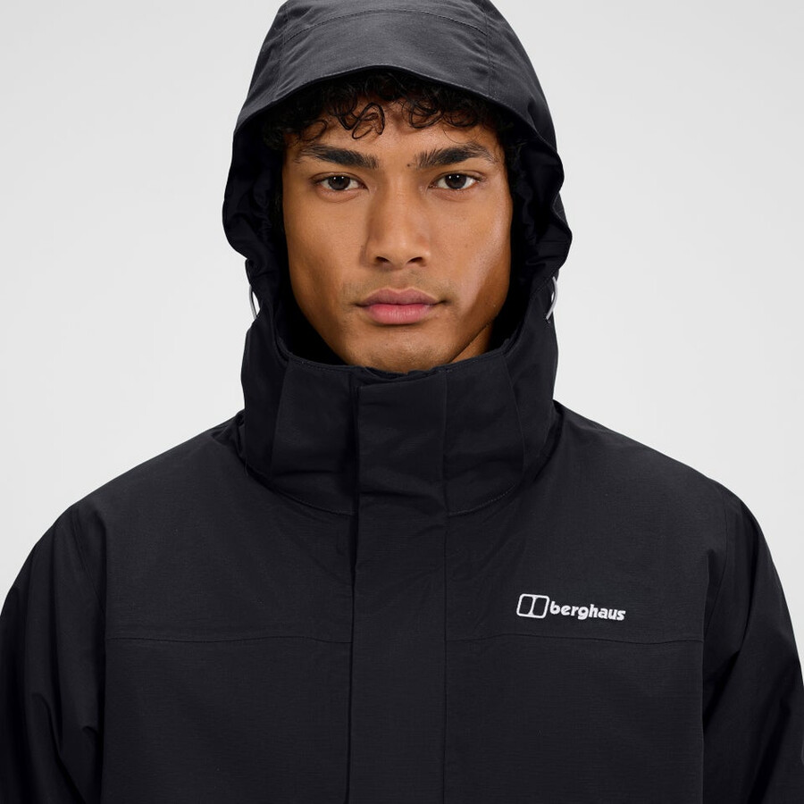 los hombres del escalador 2.0 géminis gore-tex 3 en 1 chaqueta - negrogris berghaus
