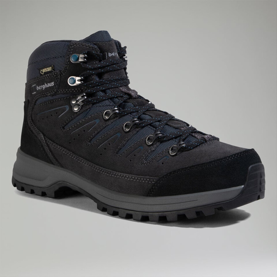 los hombres del explorador de trekking gore-tex - gris oscuroazul berghaus