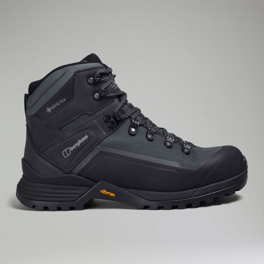 los hombres de la tormenta de trekking impermeable de gore-tex de arranque - grisnegro berghaus