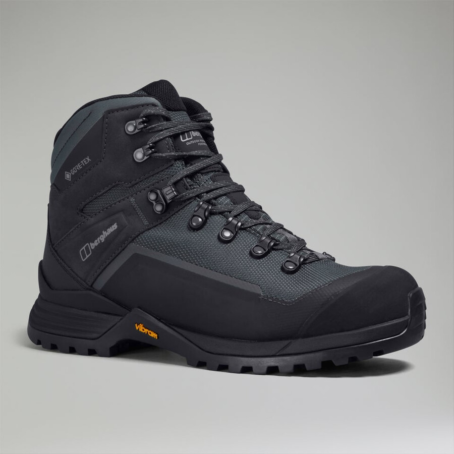 los hombres de la tormenta de trekking impermeable de gore-tex de arranque - grisnegro berghaus