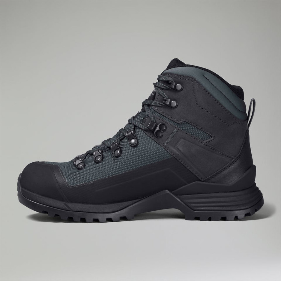 los hombres de la tormenta de trekking impermeable de gore-tex de arranque - grisnegro berghaus