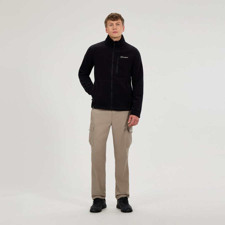 los hombres de la actividad interactiva polartec de lana - negro berghaus