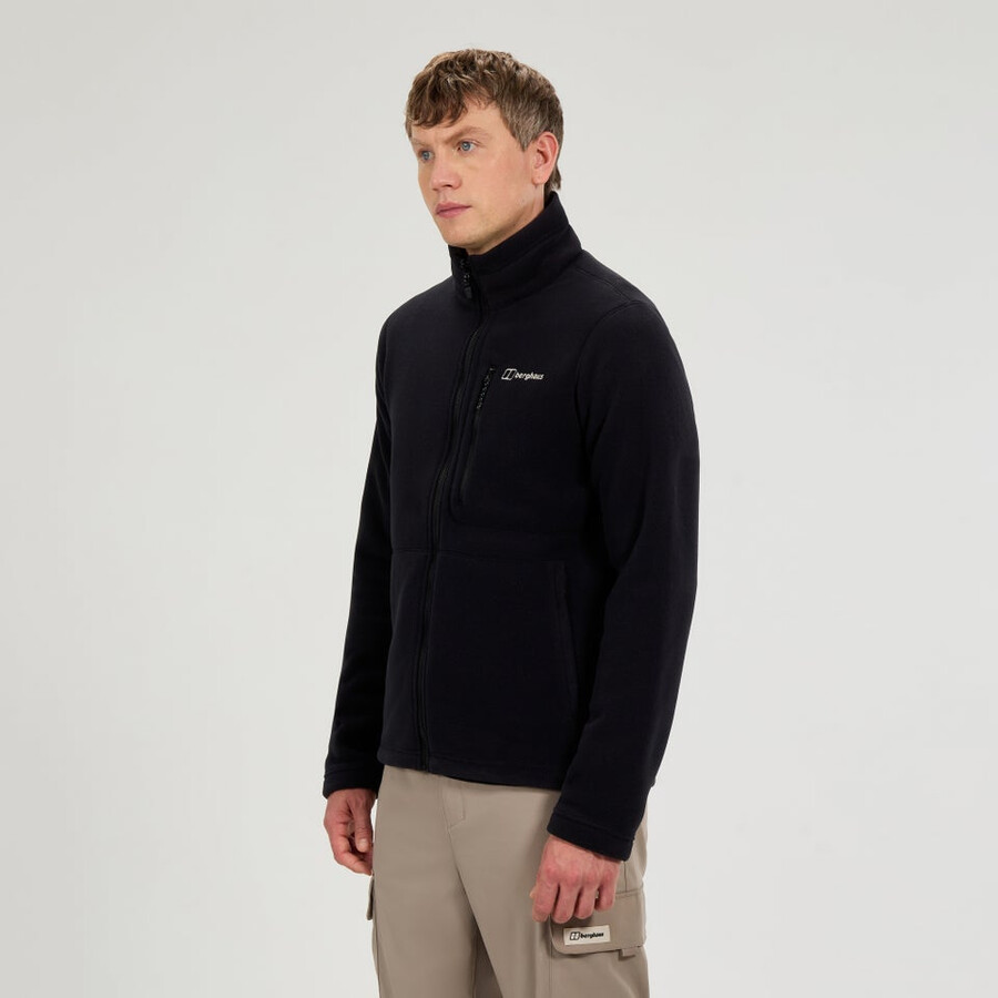 los hombres de la actividad interactiva polartec de lana - negro berghaus
