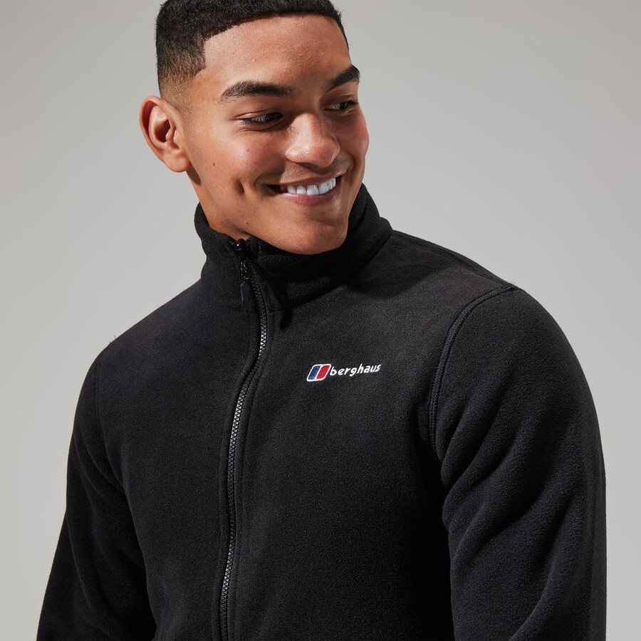 los hombres del prisma de polartec interactivo de la chaqueta - negro berghaus