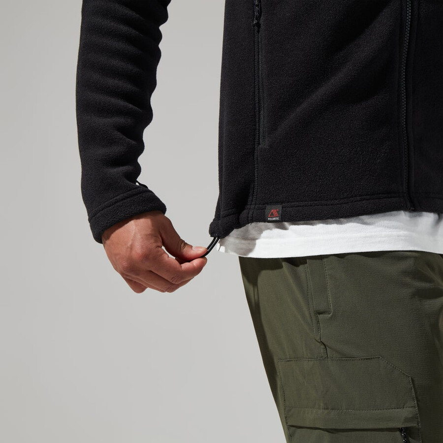los hombres del prisma de polartec interactivo de la chaqueta - negro berghaus