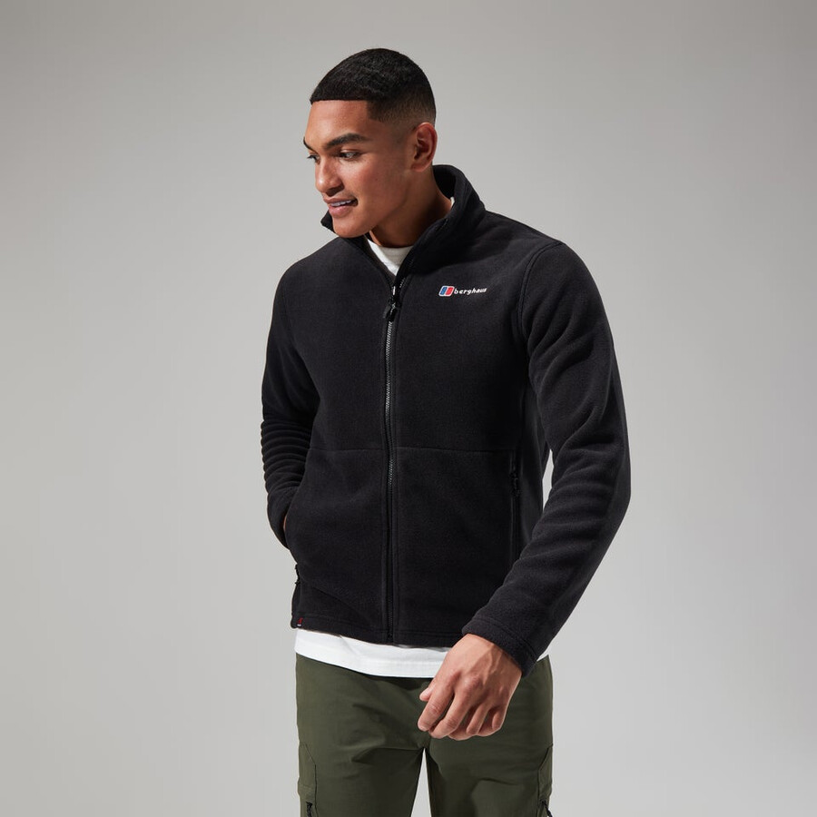 los hombres del prisma de polartec interactivo de la chaqueta - negro berghaus