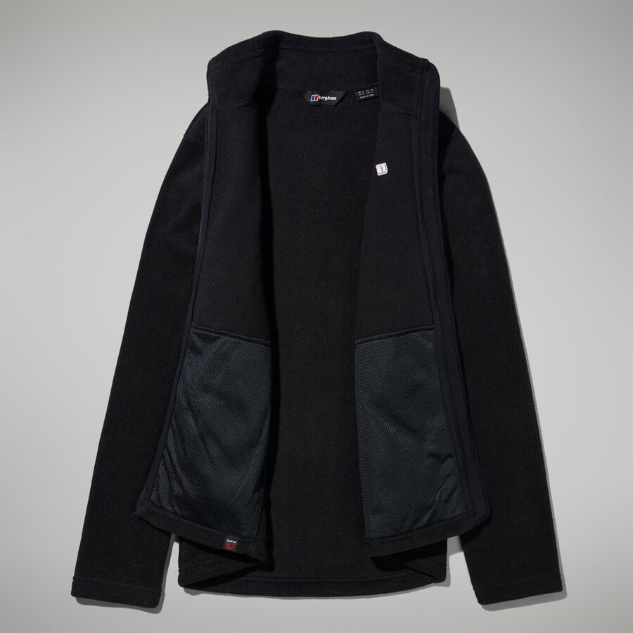 los hombres del prisma de polartec interactivo de la chaqueta - negro berghaus