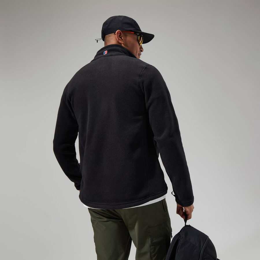 los hombres del prisma de polartec interactivo de la chaqueta - negro berghaus