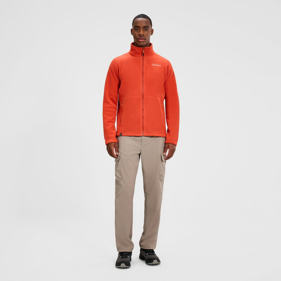 los hombres del prisma interactivo polartec chaqueta de lana - naranja berghaus
