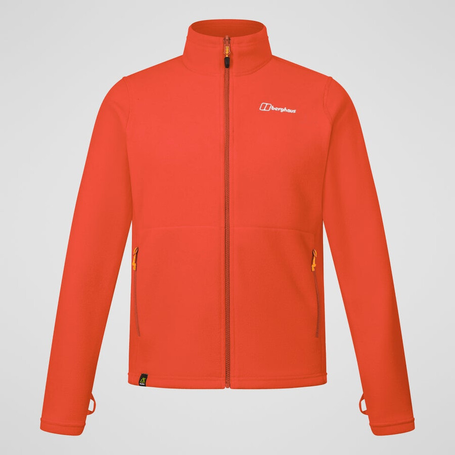 los hombres del prisma interactivo polartec chaqueta de lana - naranja berghaus