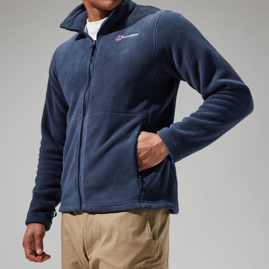 los hombres del prisma de polartec interactivo de la chaqueta - azul oscuro berghaus