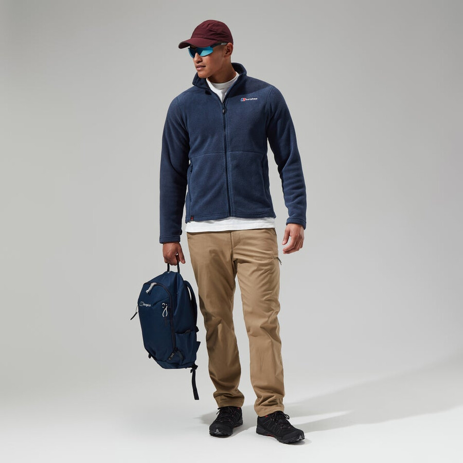 los hombres del prisma de polartec interactivo de la chaqueta - azul oscuro berghaus