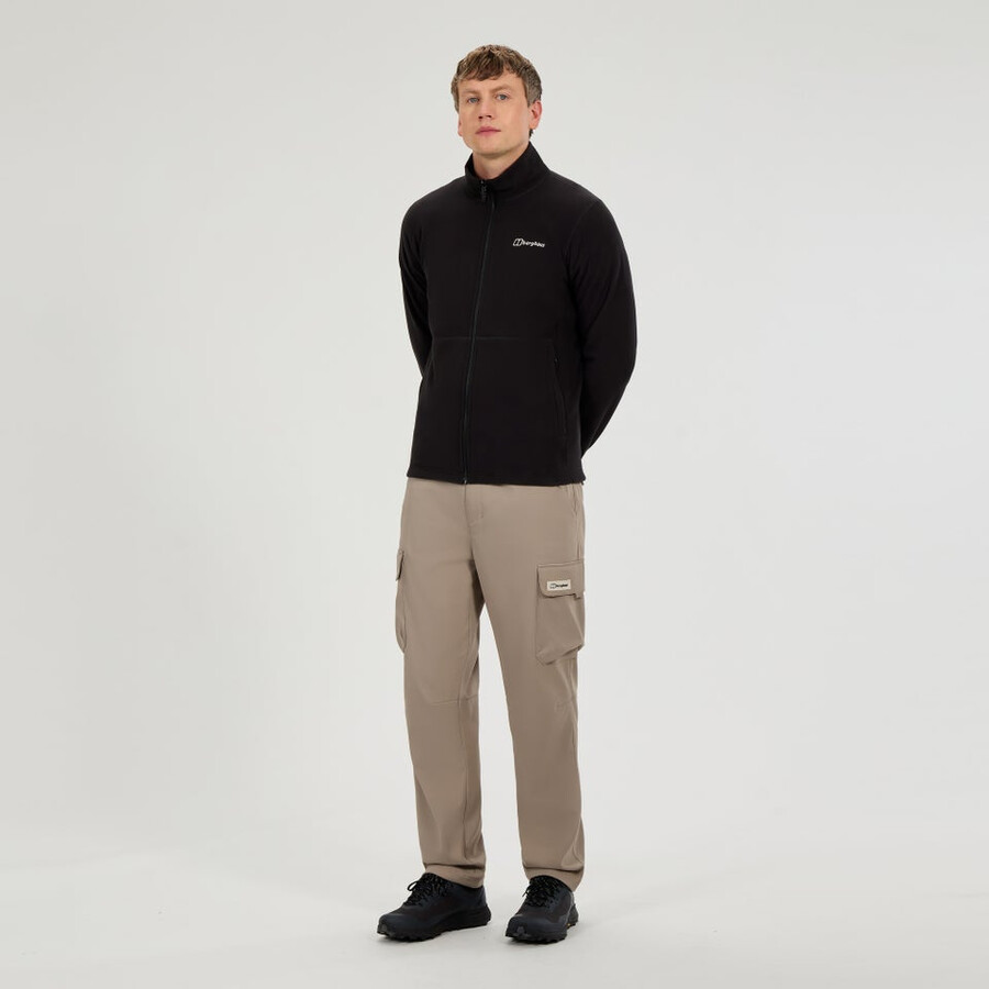los hombres del prisma micro interactivo polartec chaqueta de lana - negro berghaus