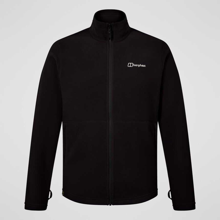 los hombres del prisma micro interactivo polartec chaqueta de lana - negro berghaus