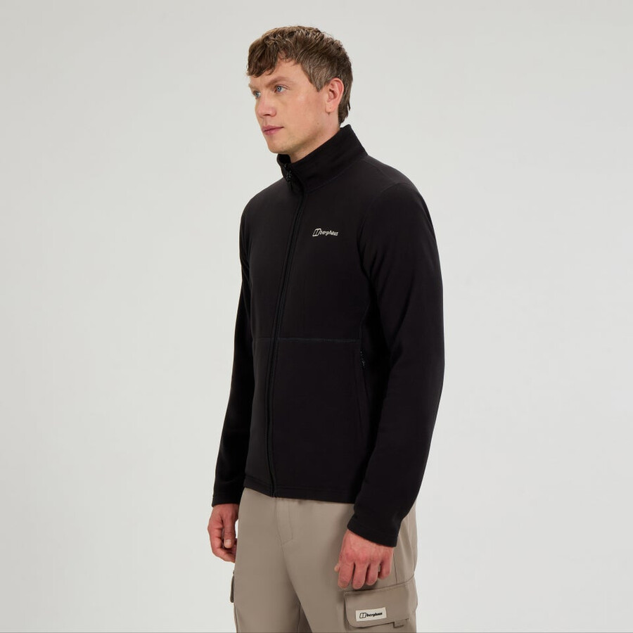 los hombres del prisma micro interactivo polartec chaqueta de lana - negro berghaus