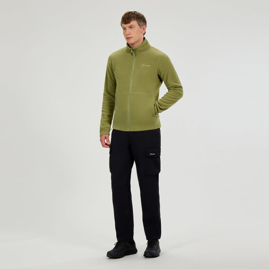 los hombres del prisma micro interactivo polartec chaqueta de lana verde berghaus