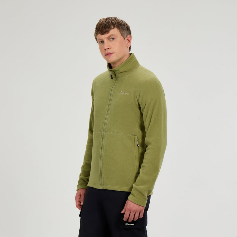 los hombres del prisma micro interactivo polartec chaqueta de lana verde berghaus