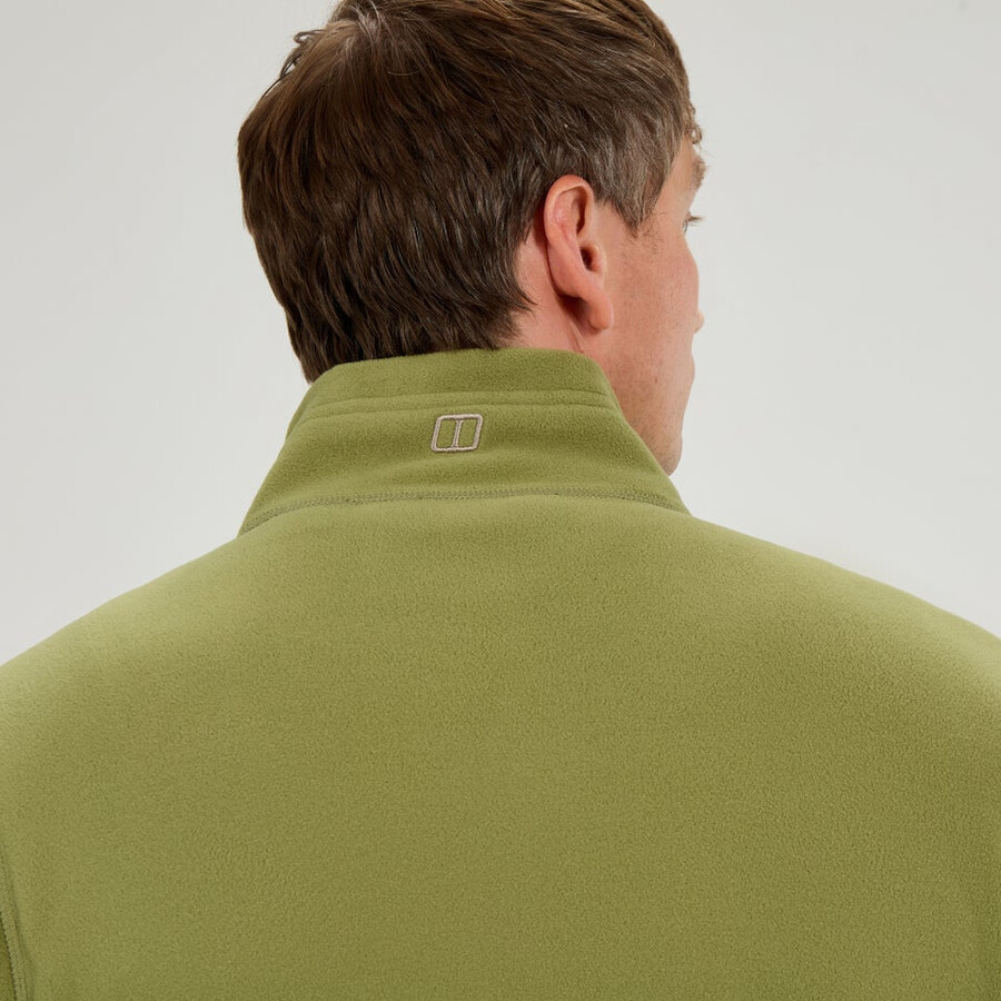 los hombres del prisma micro interactivo polartec chaqueta de lana verde berghaus