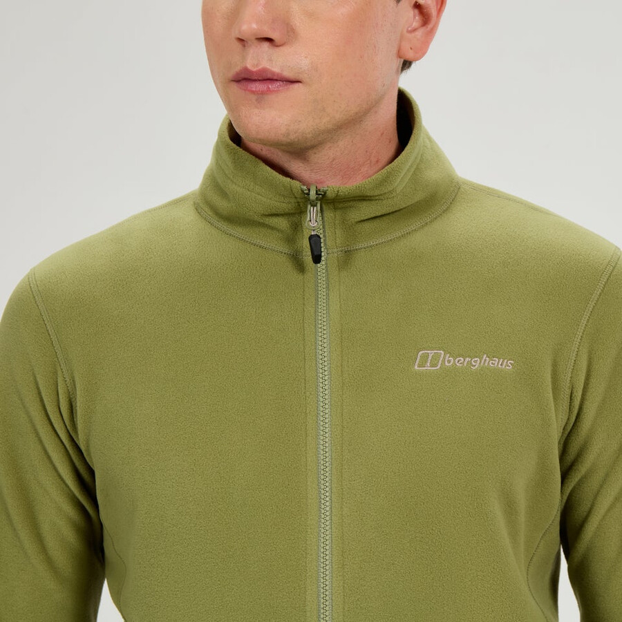 los hombres del prisma micro interactivo polartec chaqueta de lana verde berghaus