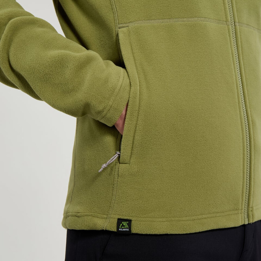 los hombres del prisma micro interactivo polartec chaqueta de lana verde berghaus