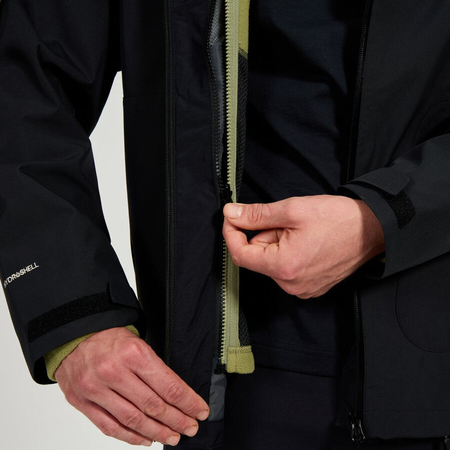 los hombres del prisma micro interactivo polartec chaqueta de lana verde berghaus