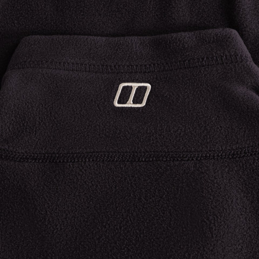los hombres del prisma micro mitad zip polar polartec - negro berghaus