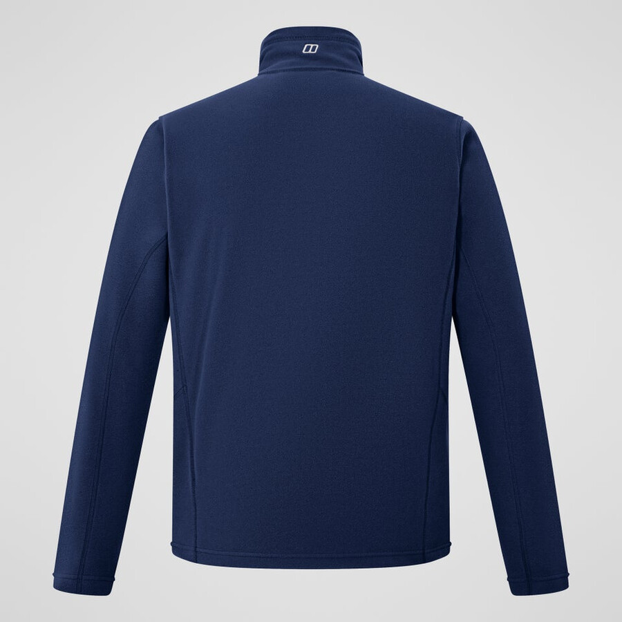 los hombres del prisma micro mitad zip polar polartec - azul berghaus