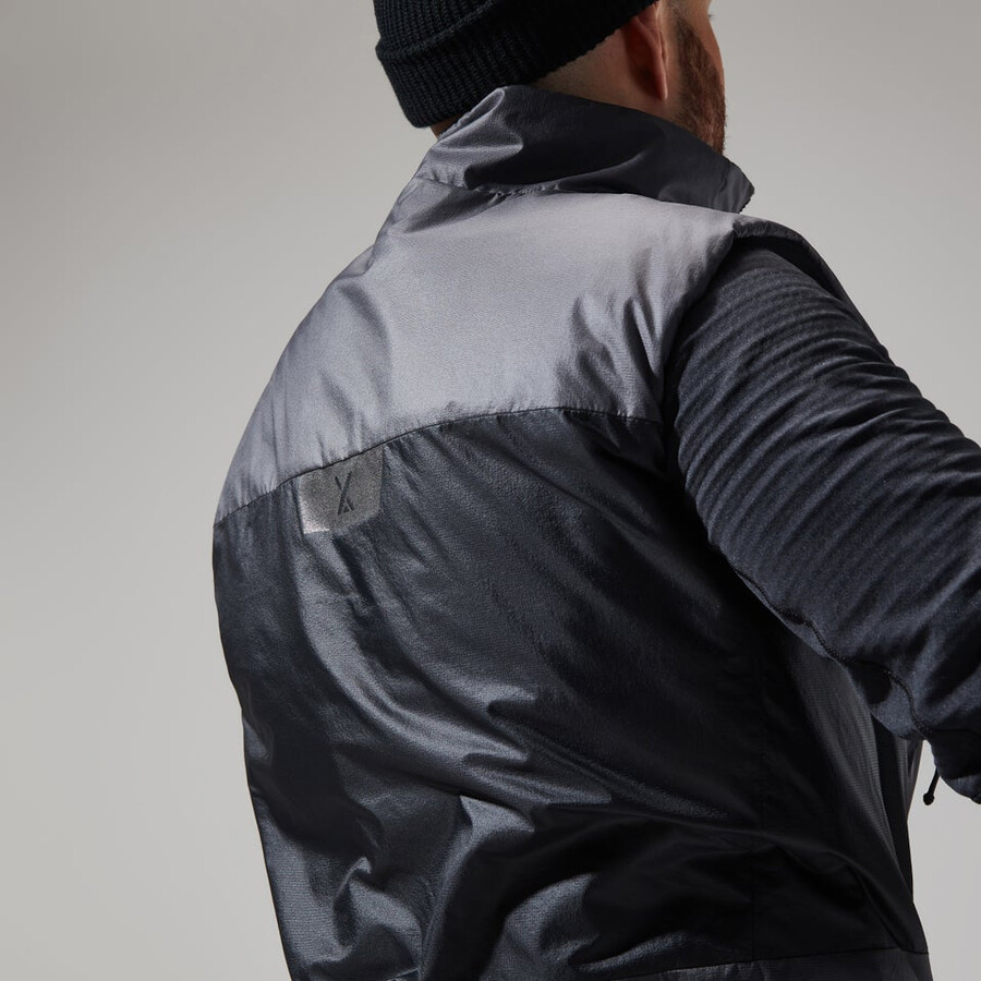 los hombres del mtn areté lb sintético chaleco grisnegro berghaus