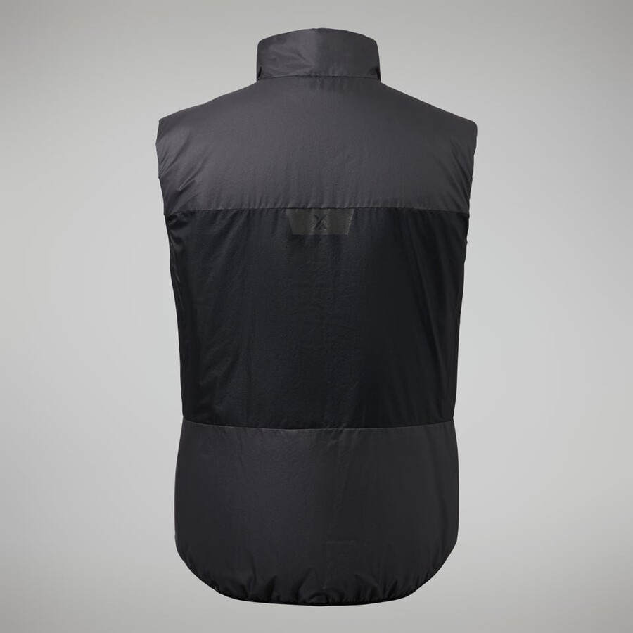 los hombres del mtn areté lb sintético chaleco grisnegro berghaus