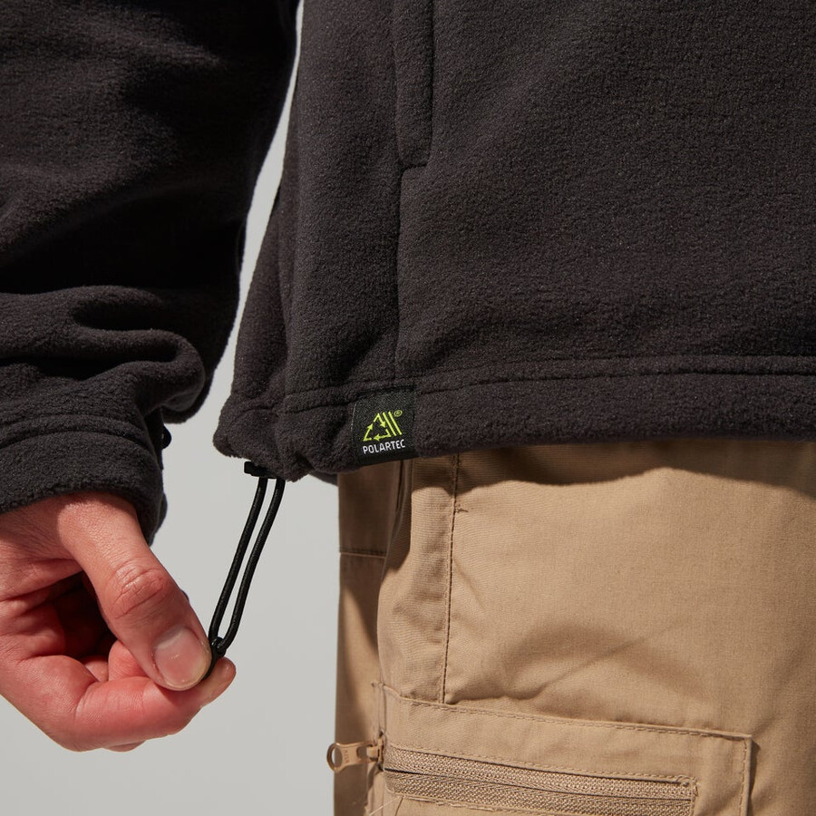 los hombres del prisma de la guía interactiva de polartec chaqueta de lana - negro berghaus