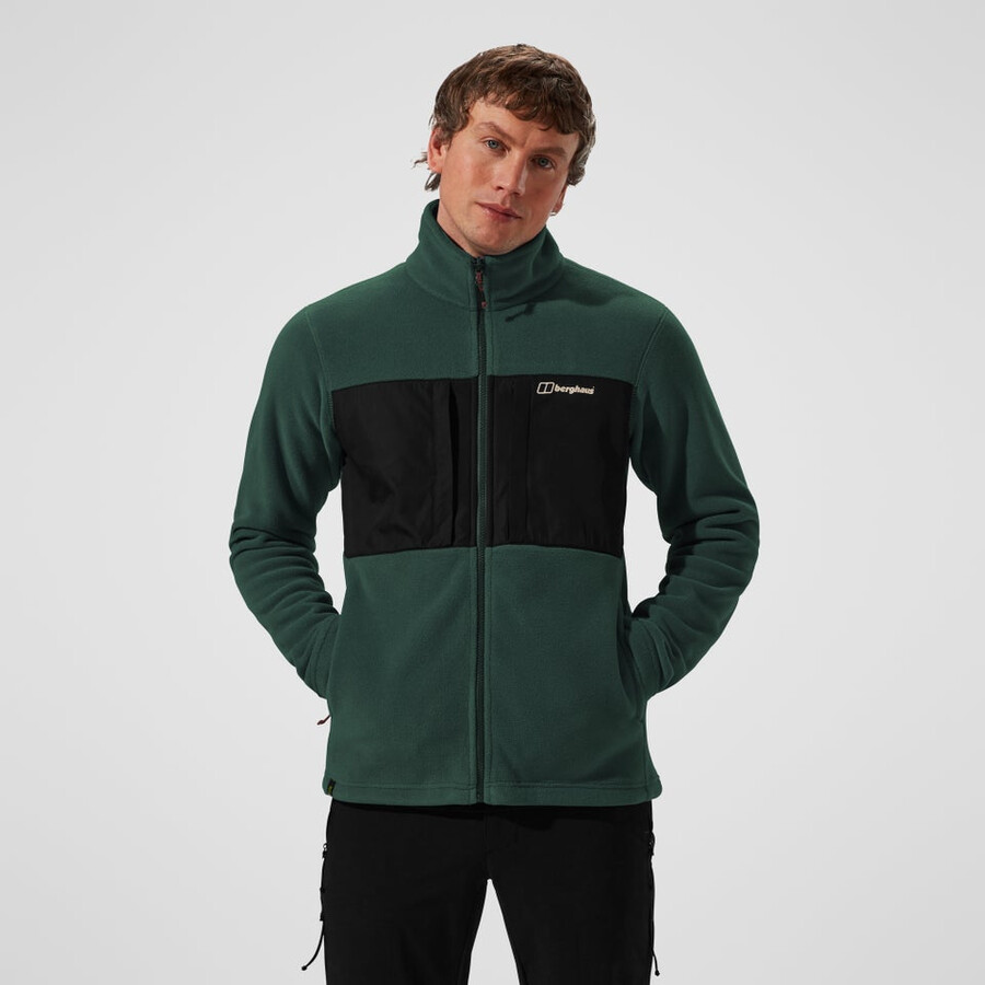 los hombres del prisma de la guía interactiva de polartec chaqueta de lana - verdenegro berghaus