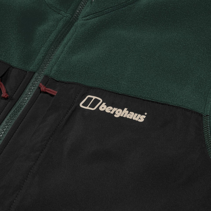 los hombres del prisma de la guía interactiva de polartec chaqueta de lana - verdenegro berghaus